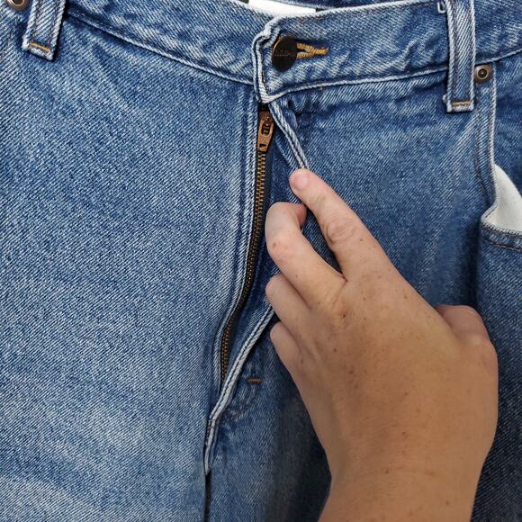 LL BEAN Men's Relaxed Fit  Fleece Lined Jeans 40 x34 - Picture 6 of 9